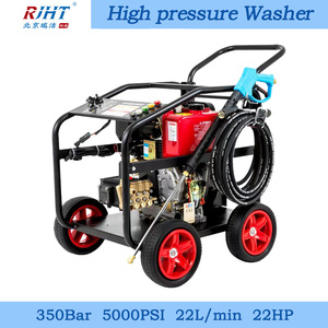 Machine de nettoyage à haute pression industrielle à moteur essence 350 bar 5100 PSI 22 LPM 22 CV, machine de nettoyage à jet d'eau - Product Image 3