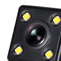 Caméra de recul carrée CCD pour voiture, 8 LED, vision nocturne 120 degrés, aide au stationnement