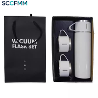 Nouveau transfert de chaleur Deluxe Bullet 304 tasse thermos en acier inoxydable Sublimation blanc enduit tasse à eau coffret cadeau avec boîte-cadeau