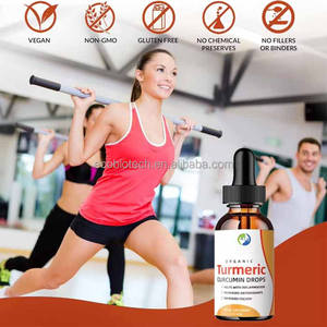 Gotas líquidas de curcumina de cúrcuma orgánica, soporte Vegano para la digestión, dosificación líquida oral para adultos y mujeres embarazadas - Product Image 2