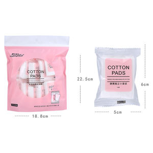 Tampons démaquillants bio personnalisés carrés 10pcs pour le visage rose lavables avec mini kits de voyage pour femmes B226 - Product Image 5