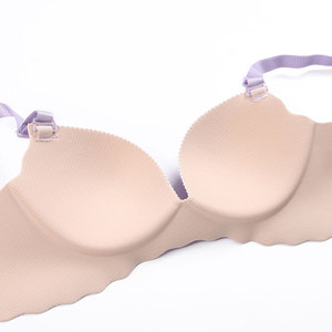 Women's Wire Free Everyday Solid Full Cup Seamless One Piece Bralette with Comfort Gathered Design - Product Image 6