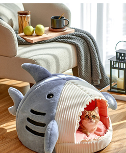 Portable Cat <strong>Igloo</strong> <strong>Bed</strong> Enclosed Warm Pet Cave Nest Cute Kitten Basket Tent <strong>Dog</strong> House for Puppy Supplies Manufacturer - Product Image 5