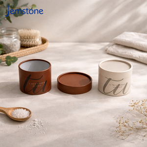 Envases de Cartón Kraft Reciclables Impresos Personalizados para Cremas para el Cuidado de la Piel, Cilindros de Papel para Velas, Té, Sales de Baño - Product Image 6