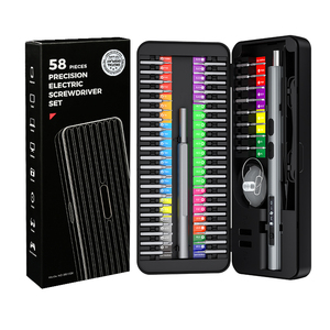 2023 nuevo juego de destornilladores eléctricos inalámbricos 58 en 1 con 50 piezas de brocas magnéticas de acero S2 intercambiables para reparación de teléfonos <span class=keywords><strong>Xiaomi</strong></span> - Product Image 2