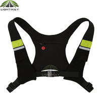 Chaleco de Ciclismo con Luces LED de Señalización de Giro Inalámbricas, Control Remoto Luminoso, Chaleco de Ciclismo con Luces LED de Señalización de Giro para Ciclismo Nocturno