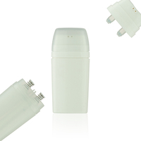 Bouteille en plastique PP sans air à double compartiment de 15 ml*2 pour crème visage, emballage cosmétique, fournie par l'usine