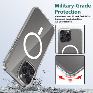 Anti-Scratch rõ ràng trường hợp điện thoại cho <span class=keywords><strong>iPhone</strong></span> 16 Pro Max trường hợp trong suốt từ điện thoại di động Trường hợp chống sốc điện thoại di động Trường hợp bìa - Product Image 6