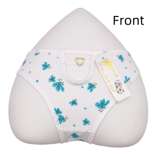 กระโปรงผ้าฝ้ายพิมพ์ลายดอกไม้มาใหม่ประดับหัวเข็มขัดแห่งความรัก - Product Image 4