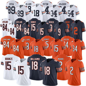 Nuova Maglia da Calcio 2026 - 18 Caleb Williams, Rome Odunze, Colston Loveland, DJ Moore, Burden III - Jersey Americana Cucita - Product Image 1