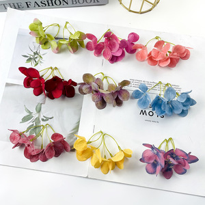 Guirnalda de Flores de Hortensia Artificial de 7 cm de Diámetro, Tela de Seda, Accesorios para Fotografía de Bodas al Aire Libre, Decoración del Hogar - Product Image 5