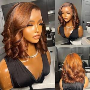 Honey Blonde 13x4 HD para peluca brasileña Frontal de encaje Cabello virgen Onda suelta Wear and Go Glueless Color de encaje transparente - Product Image 6