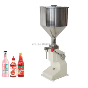 A03 Tabletop 50ml Manual Ominment Honey Ketchup Tomato Sauce Paste Liquid Filling Machine