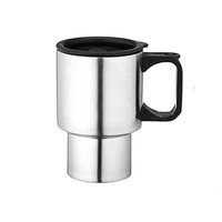 Taza de viaje de acero inoxidable, 16oz, con tapa y mango, venta al por mayor, 2016