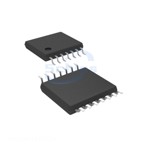 MAX4615CUD+ Electronic Component Distributor IC SW SPST NCX4 10OHM 14TSSOP 14 TSSOP (0.173", 4.40mm Width) Interface - Product Image 1