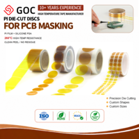Disques découpés en polyimide Kapton pour masquage de soudure SMT sur PCB, protection de soudure par refusion, résistance aux hautes températures