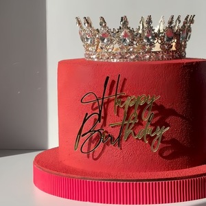Nuevo Producto Estilo INS - Decoración <span class=keywords><strong>para</strong></span> Pastel <span class=keywords><strong>de</strong></span> Cumpleaños 'HAPPY BIRTHDAY' Hecha <span class=keywords><strong>de</strong></span> Acrílico - Product Image 1