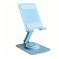 Nouveau support de téléphone de bureau en alliage pliable, flexible, avec triple renforcement antidérapant, rotation à 360 degrés et hauteur réglable, pour vente en gros