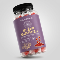 Bonbons gélifiés moelleux à la saveur de framboise premium avec mélange botanique naturel, emballage en conteneur scellé pour une consommation quotidienne.