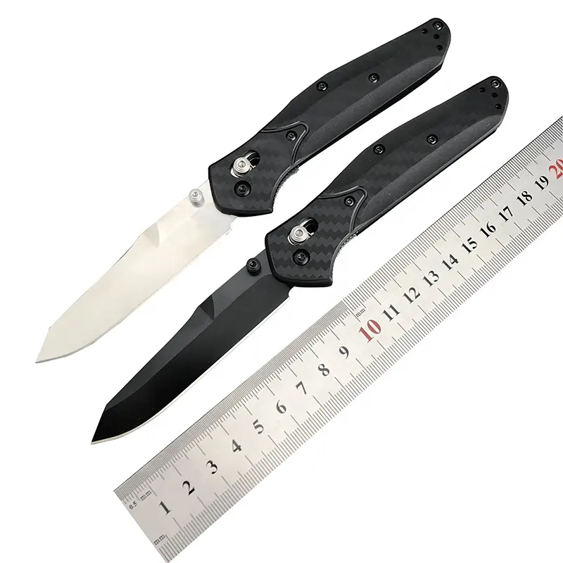 940 Osborne al aire libre EDC herramienta de rescate D2 hoja de acero cuchillo de bolsillo fibra de vidrio de nailon cuchillo táctico plegable para acampar