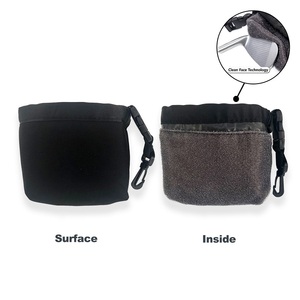 <span class=keywords><strong>Bolsa</strong></span> limpiadora de <span class=keywords><strong>palos</strong></span> de <span class=keywords><strong>golf</strong></span> ligera portátil con clip desmontable y forro impermeable logotipo personalizado para limpieza de bolas - Product Image 5
