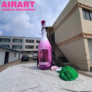 Botella inflable rosa, botella de vino tinto champán inflable para exhibición - Product Image 3