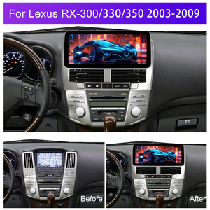 Autoradio Android Podofo 12,3 pouces 8 cœurs 4+64 Go avec <span class=keywords><strong>CarPlay</strong></span>/Android Auto sans fil/GPS/WIFI/DSP/IPS pour Lexus RX-300/330/350 2003-2009 - Product Image 4