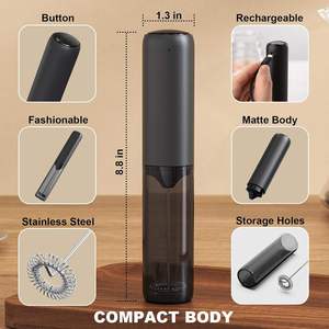 Dispositif moussant de lait Rechargeable Blenderh de boisson portatif Andheld Coffee Lattec Appuccino Chocolate Electric Foaming Device - Product Image 5