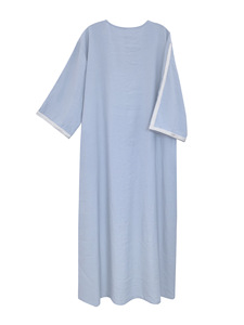 Túnica Marroquí Bordada de Lino para Hombre 2026, Thobe Musulmán con Bolsillo Lateral, Túnica Tradicional Jibba Abaya, Ropa Masculina Jalabiya - Product Image 3