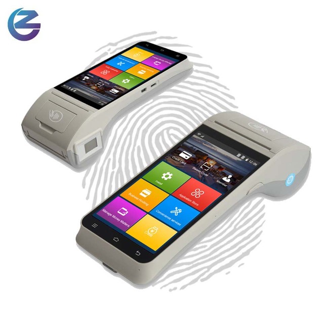 POS Printer PDA with Fingerprint Scanner for Registration of Mobile Sim Cards