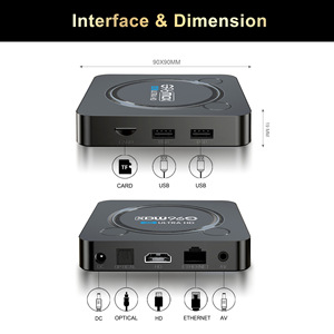 Decodificador G96MAX con Android 12, Smart TV Box 2GB+16GB, WiFi de Doble Banda, BT, Compatible con <span class=keywords><strong>IPTV</strong></span>, Reproductor Multimedia 4K, Dispositivo Smart TV - Product Image 2