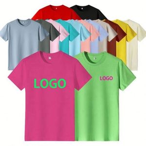 Comfortable Non-Shrink 100%Cotton Men's Round Neck T <b>Shirts</b> Summer Short Sleeve Crew Neck T <b>Shirts</b> - Product Image 1