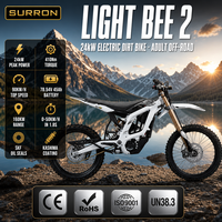 Moto tout-terrain électrique Surron Light Bee 2 24 kW, légère (65 kg), faible hauteur de selle (830 mm), pour débutants, jeunes et adultes, vente en gros