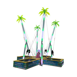 Parque de atracciones <span class=keywords><strong>bungee</strong></span> luces intermitentes Instalaciones de entretenimiento festivo trampolín hinchable Fabricantes al por mayor <span class=keywords><strong>bungee</strong></span> ligero - Product Image 4