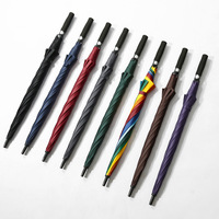 Parapluie bâton personnalisé de 27 pouces, ouverture automatique, armature en fibre de verre, poignée en mousse, idéal pour les cadeaux d'entreprise, d'hôtel et de commerce de détail