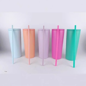 Meilleure Vente – Gourde Isotherme en Acier Inoxydable 24 oz avec Double Couvercle, Tasse de Voyage, Doublure 304, Isolation Chaud/Froid 6-12 Heures, <span class=keywords><strong>Paille</strong></span> Intégrée, Design Moderne - Product Image 1