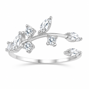 Anello Aperto Regolabile Geometrico in Cristallo Marquise per Donne, Elegante Gioiello di Moda per Ogni Giorno - Product Image 1
