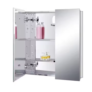 Prezzo a buon mercato 2 <span class=keywords><strong>porte</strong></span> 201 # Ss in acciaio inox armadietto <span class=keywords><strong>specchio</strong></span> bagno di vanità - Product Image 5