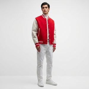 2025 Wholesale Custom <b>Baseball</b> Letterman Varsity <b>Jacket</b> with Front Custom Logo 100% Cotton Embroidery <b>jacket</b> <b>for</b> <b>men</b> - Product Image 1