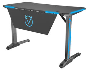 Table de jeu en forme de V de 47 pouces, <span class=keywords><strong>bureau</strong></span> d'<span class=keywords><strong>ordinateur</strong></span>, <span class=keywords><strong>bureau</strong></span> d'étudiant, déflecteur de <span class=keywords><strong>bureau</strong></span> avec lumières LED rvb VM-ES04 - Product Image 2