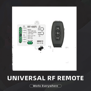 <span class=keywords><strong>Telecomando</strong></span> Wireless Universale RF433MHz con 2 Pulsanti e Ricevitore a 2 Canali, Portata 50M, DC 12V/24V AC12-36V per Garage - Product Image 3