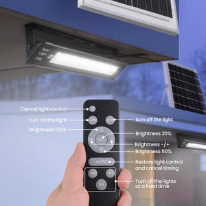 Nueva Lámpara de <span class=keywords><strong>Pared</strong></span> LED para Exteriores de 10W, Aluminio, IP68, Impermeable, Control Remoto <span class=keywords><strong>Solar</strong></span>, Regulable, con Haz de Luz Variable, para Jardín y Patio - Product Image 3