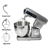 Robot culinaire électrique OEM 10L 304 avec écran LED, 9 vitesses, commande tactile, bol mélangeur pour pâte et gâteaux, idéal pour la pâtisserie et la cuisine