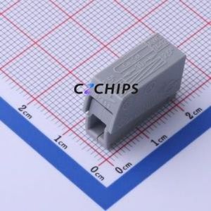 224-101 Spring Terminal Block SMD Connector ( Construction: 1x1P )( Color: Gray )( Total PIN Count: 1P ) - Product Image 1