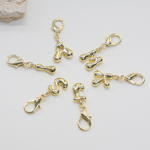 Charms Charms con lettere iniziali a bolle grossa e carina per borse da donna Charm Charm <span class=keywords><strong>portachiavi</strong></span> accessori - Product Image 4