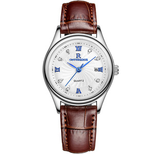 Reloj de Pulsera de Cuarzo Ultra Fino Resistente al Agua con Correa de Cuero Genuino <span class=keywords><strong>y</strong></span> Esfera de Agujas, Elegante <span class=keywords><strong>y</strong></span> de Moda para Estudiantes, <span class=keywords><strong>Hombres</strong></span> <span class=keywords><strong>y</strong></span> Mujeres - Product Image 1