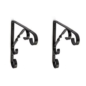Wholesale New Arrival RheTech Metal Triangle <b>Floating</b> Shelf Brackets <b>Wall</b>-Mounted Load Bearing 75lbs Capacity Black/White Powder - Product Image 4