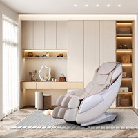 Sillón de Masaje de Lujo para el Hogar OEM con Funciones de Calefacción, Moderno 3D de Gravedad Cero para Alivio de Cuerpo Completo