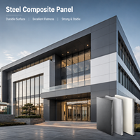 Panneau composite sandwich en acier galvanisé ignifuge A2 au prix d'usine pour façade extérieure d'hôtel
