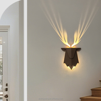 Moderne 3D Animaux LED Veilleuse Blanc Chaud ABS Cerf Ombre pour Chambre Escalier Couloir Cuisine Bureau Télécommande Mini